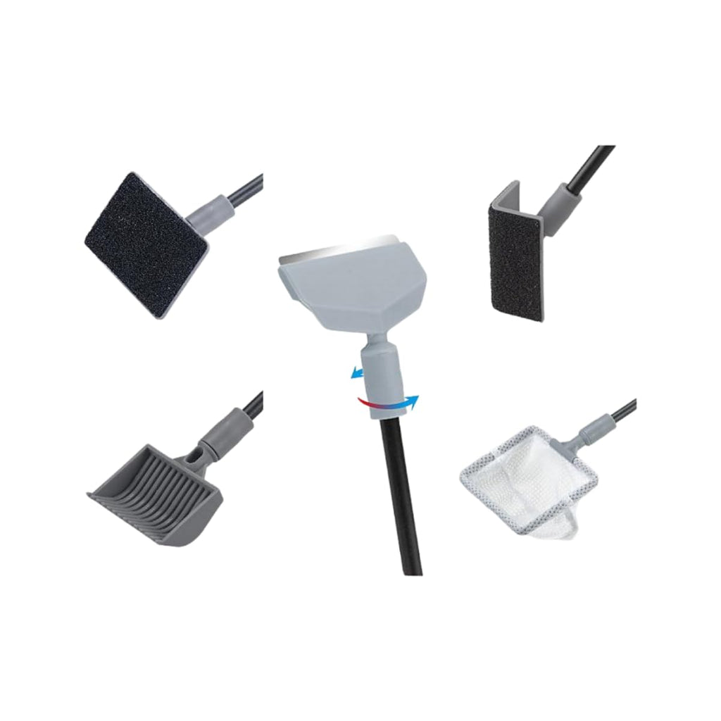 5 in 1 Cleaning Tools Set with Algae Scraper Brush and Fish Net 50cm I933