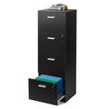 4 Drawer Wood File Cabinet with Lock U88875