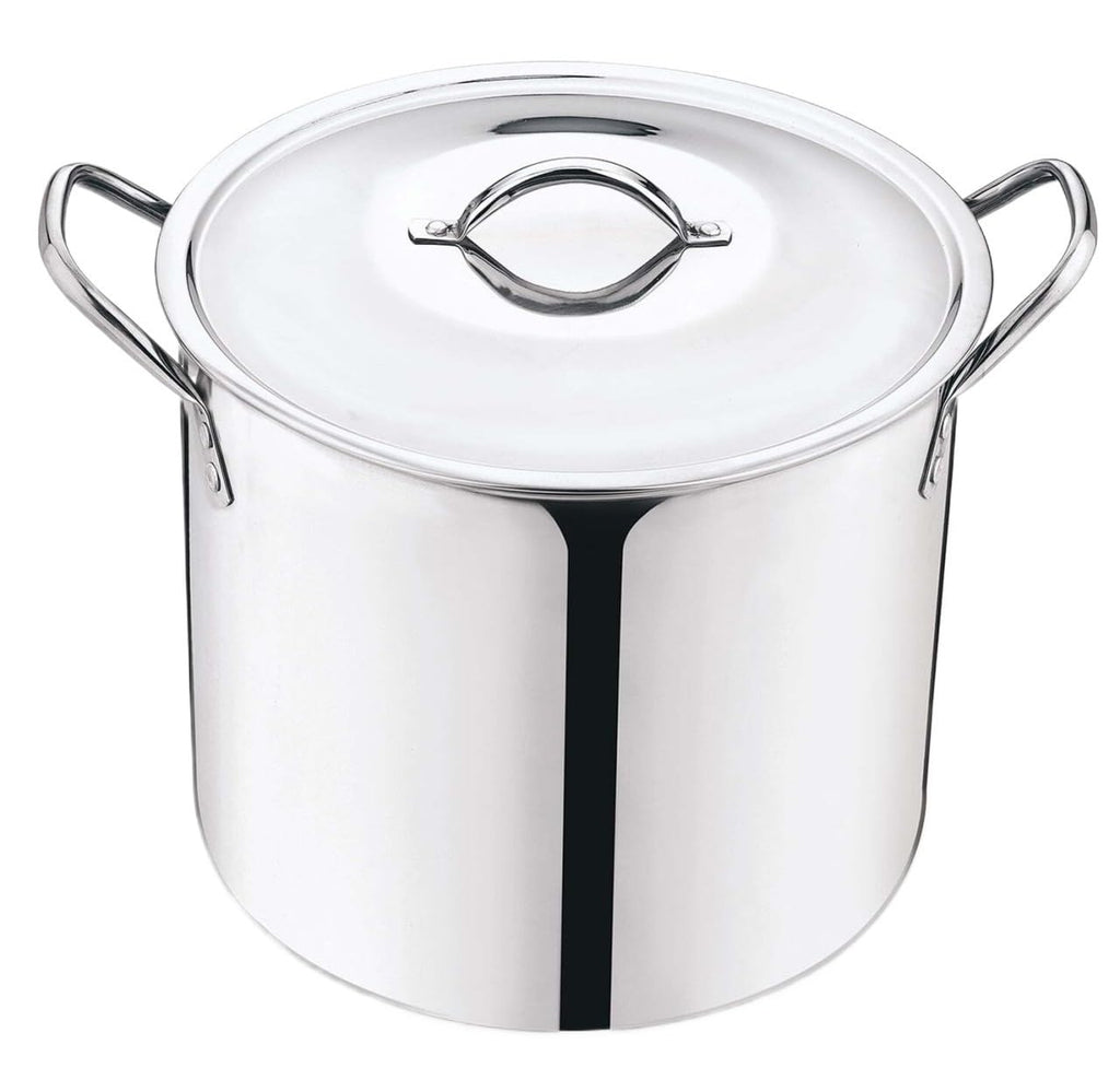 12 Quart Stainless Steel Stock Pot with Metal Lid S150