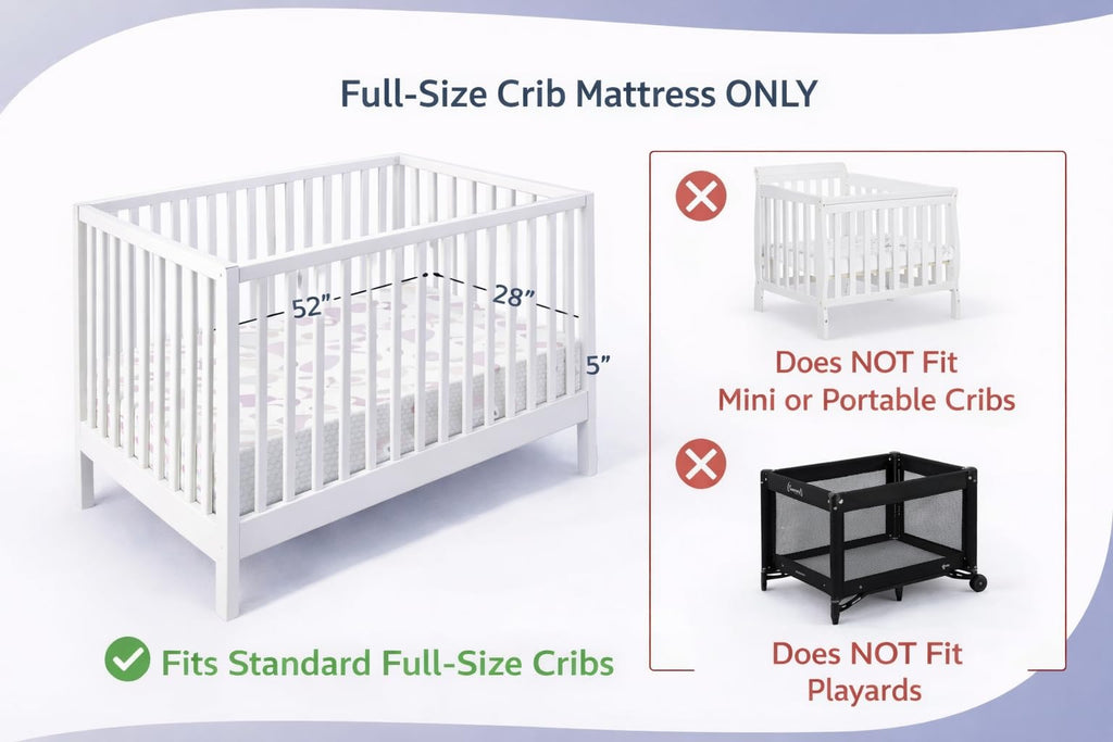 2-in-1 Breathable Spring Coil Crib & Toddler Mattress G9731