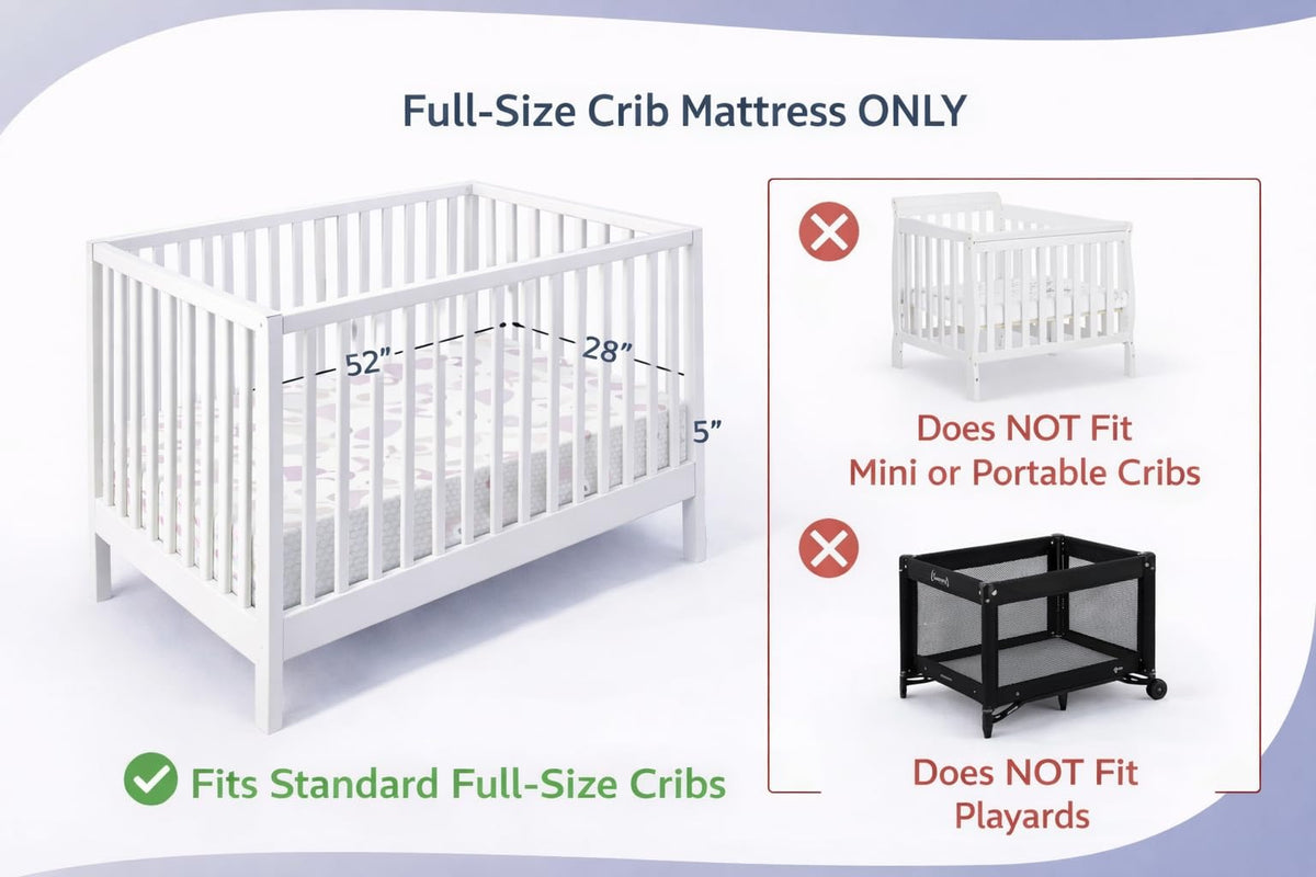 2-in-1 Breathable Spring Coil Crib & Toddler Mattress G9731