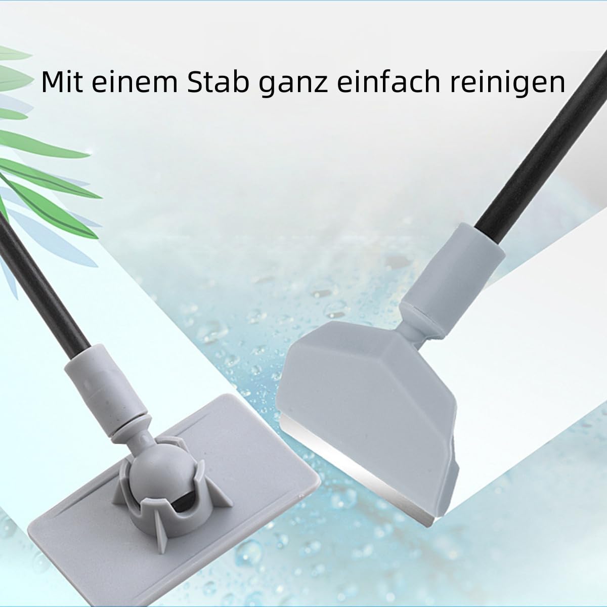 5 in 1 Cleaning Tools Set with Algae Scraper Brush and Fish Net 50cm I933