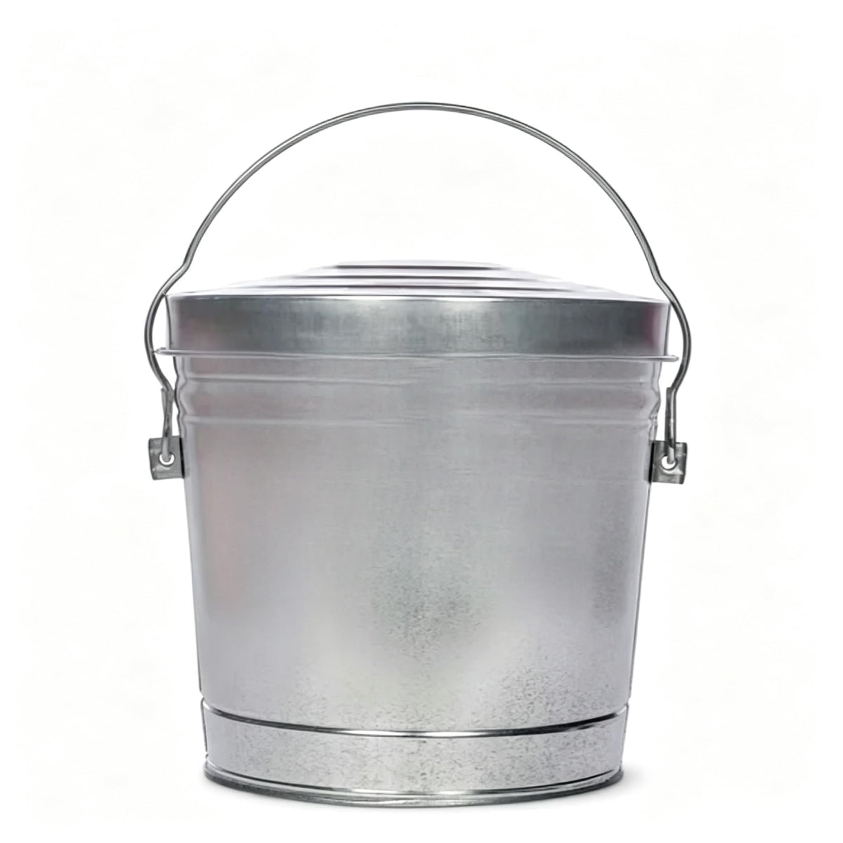 6 Gal Galvanized Steel Storage Can Locking Lid C39436