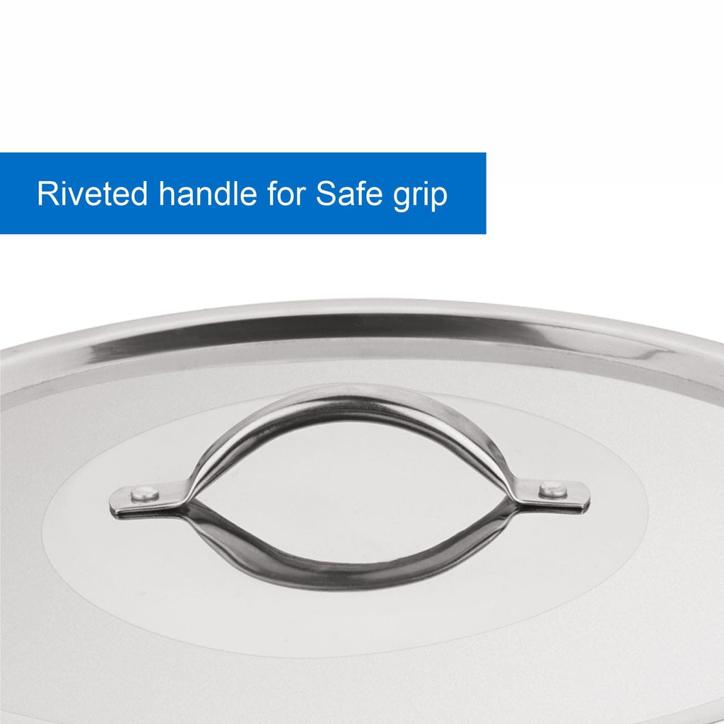 12 Quart Stainless Steel Stock Pot with Metal Lid S150