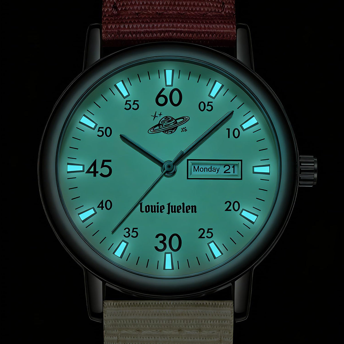 40mm Stainless Steel Analog Quartz Watch Q115