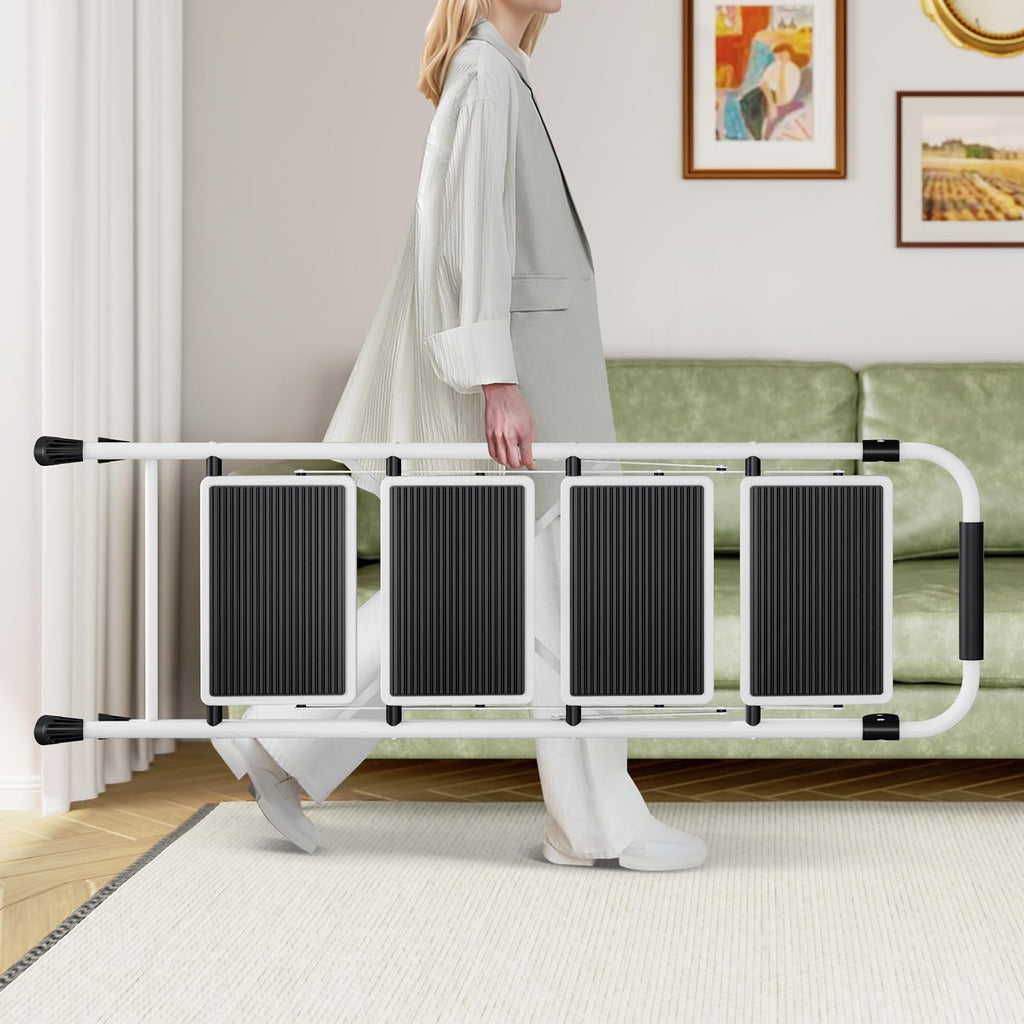 4 Step Folding Step Stool with Anti-Slip Wide Pedal S74260