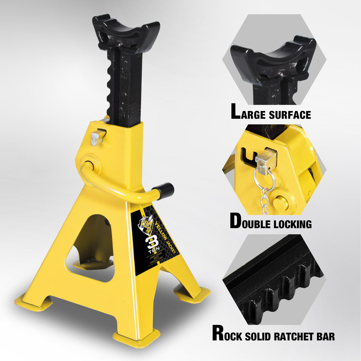 3 Ton Low Profile Aluminum and Steel Floor Jack with Jack Stands V270