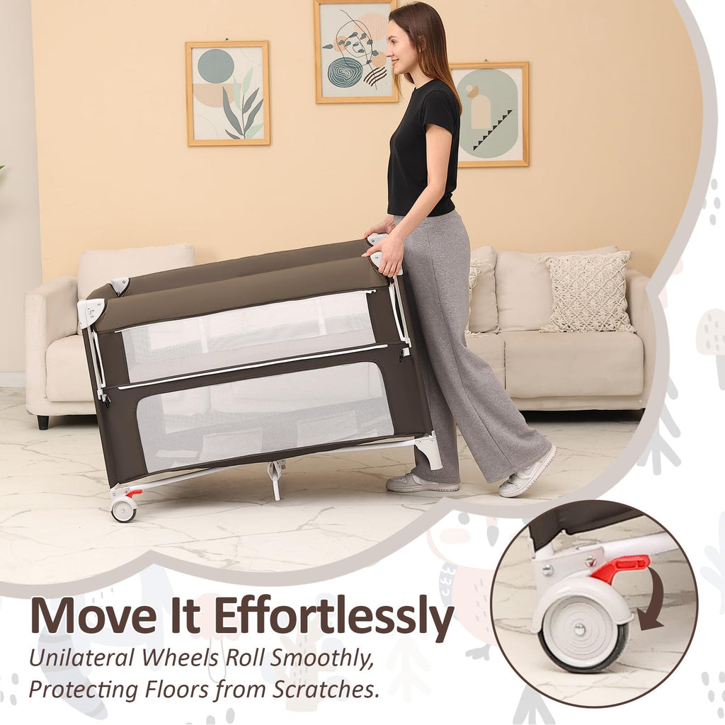 5-in-1 Baby Bassinet Bedside Sleeper L4655