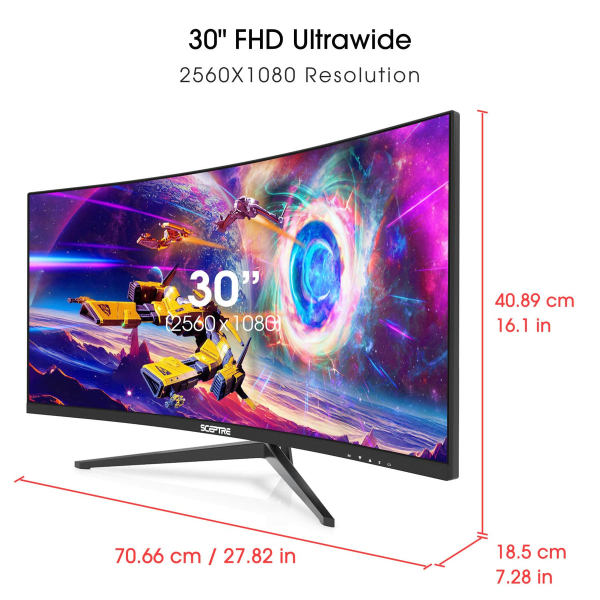 30-inch Curved Ultra Wide Gaming Monitor 200Hz M6381