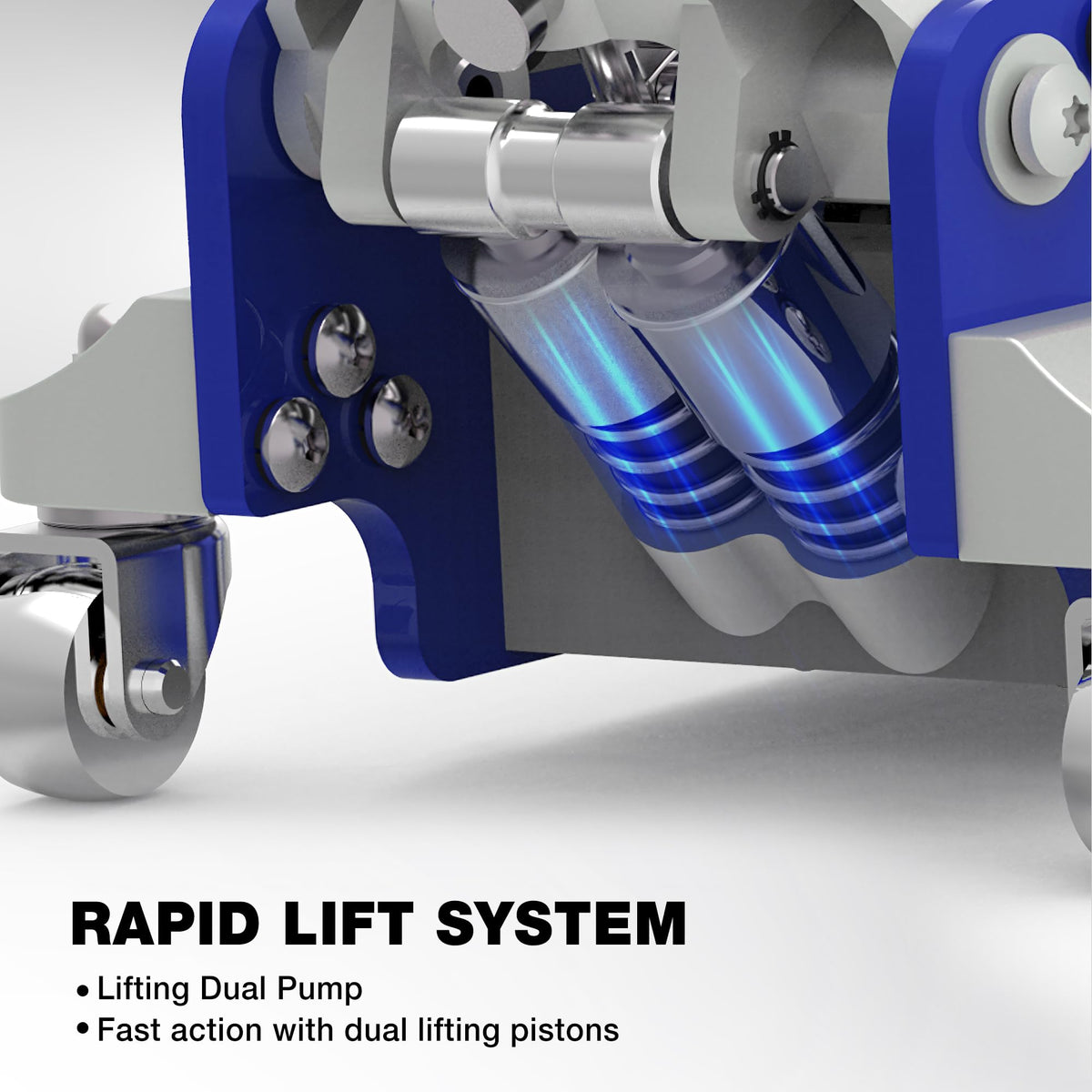 3 Ton Low Profile Aluminum and Steel Floor Jack with Jack Stands V270