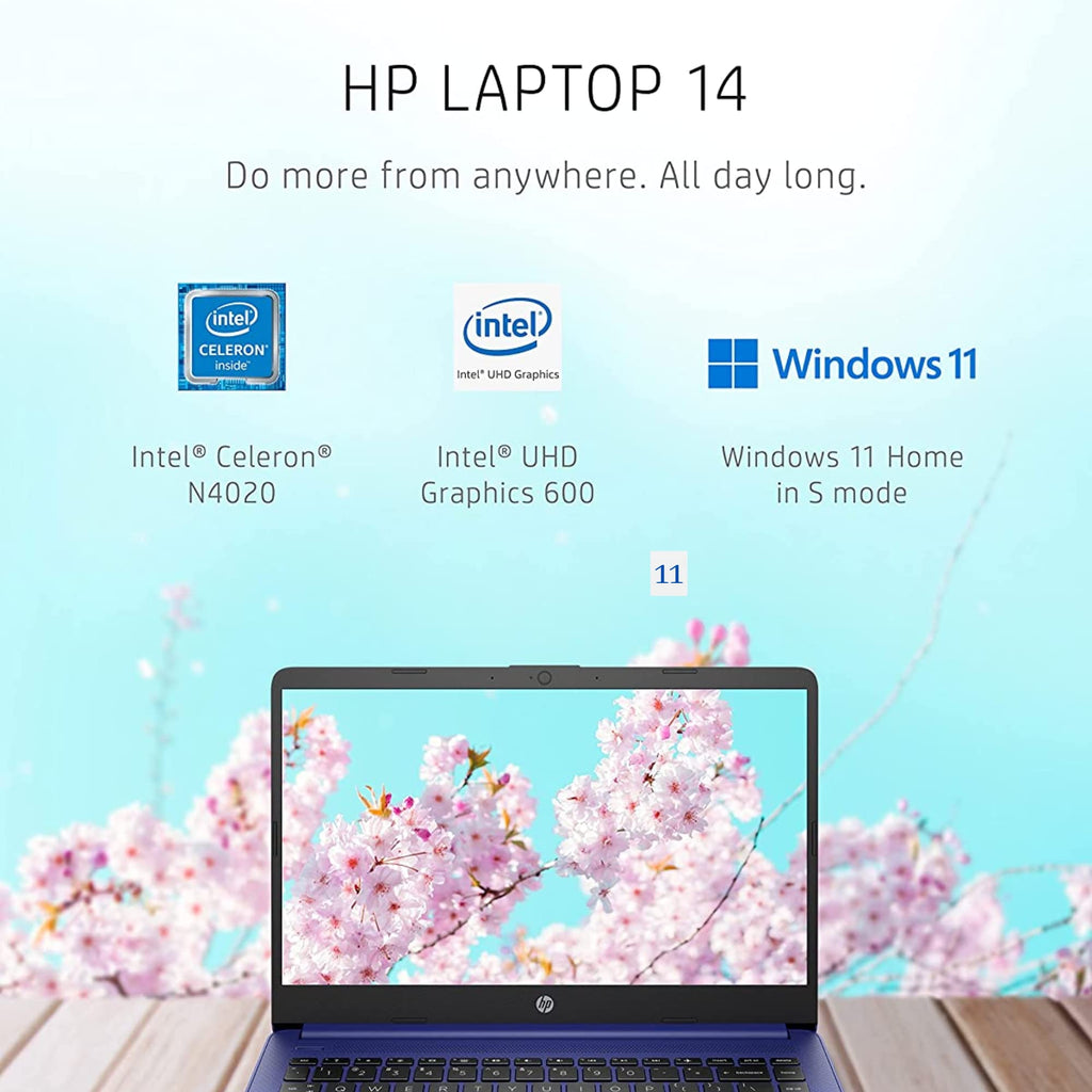 14" HD Laptop, Intel Celeron, 4GB Memory, 64GB eMMC, Blue B437