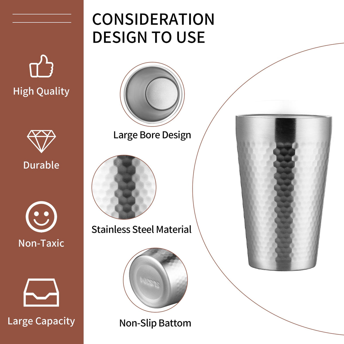 16oz Double Layer Stainless Steel Cup A49414