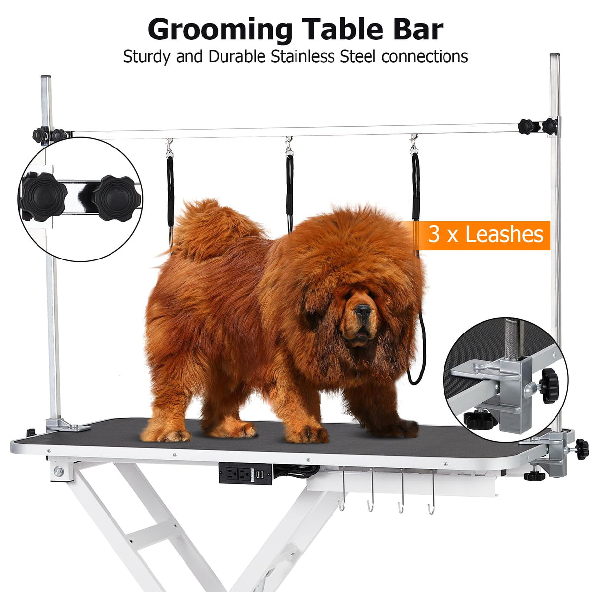 47" Height Adjustable Electric Pet Grooming Table I3432