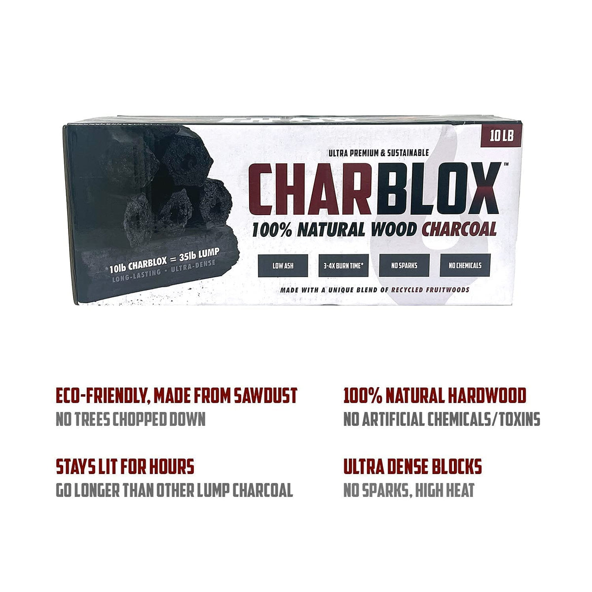 10LB Natural Grilling Charcoal Logs B2724