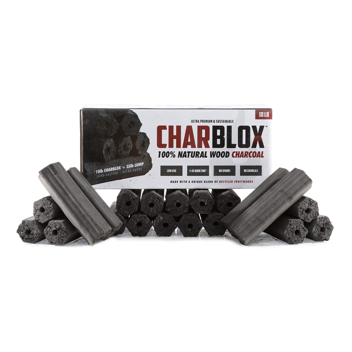 10LB Natural Grilling Charcoal Logs B2724