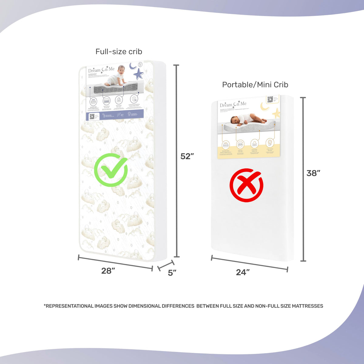 2-in-1 Breathable Spring Coil Crib & Toddler Mattress G9731