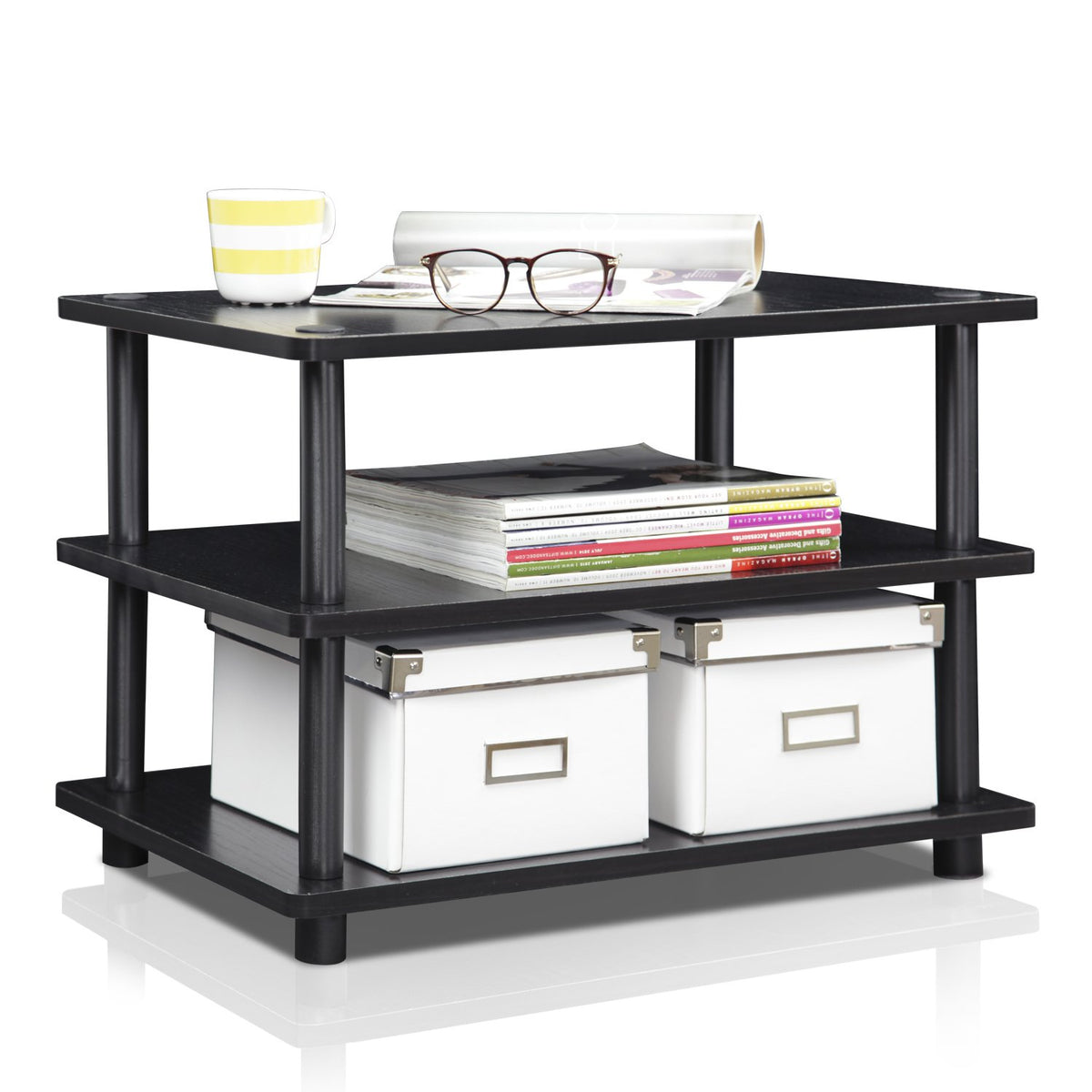 3-Tier Corner TV Stand for TV up to 25 Inch X8644