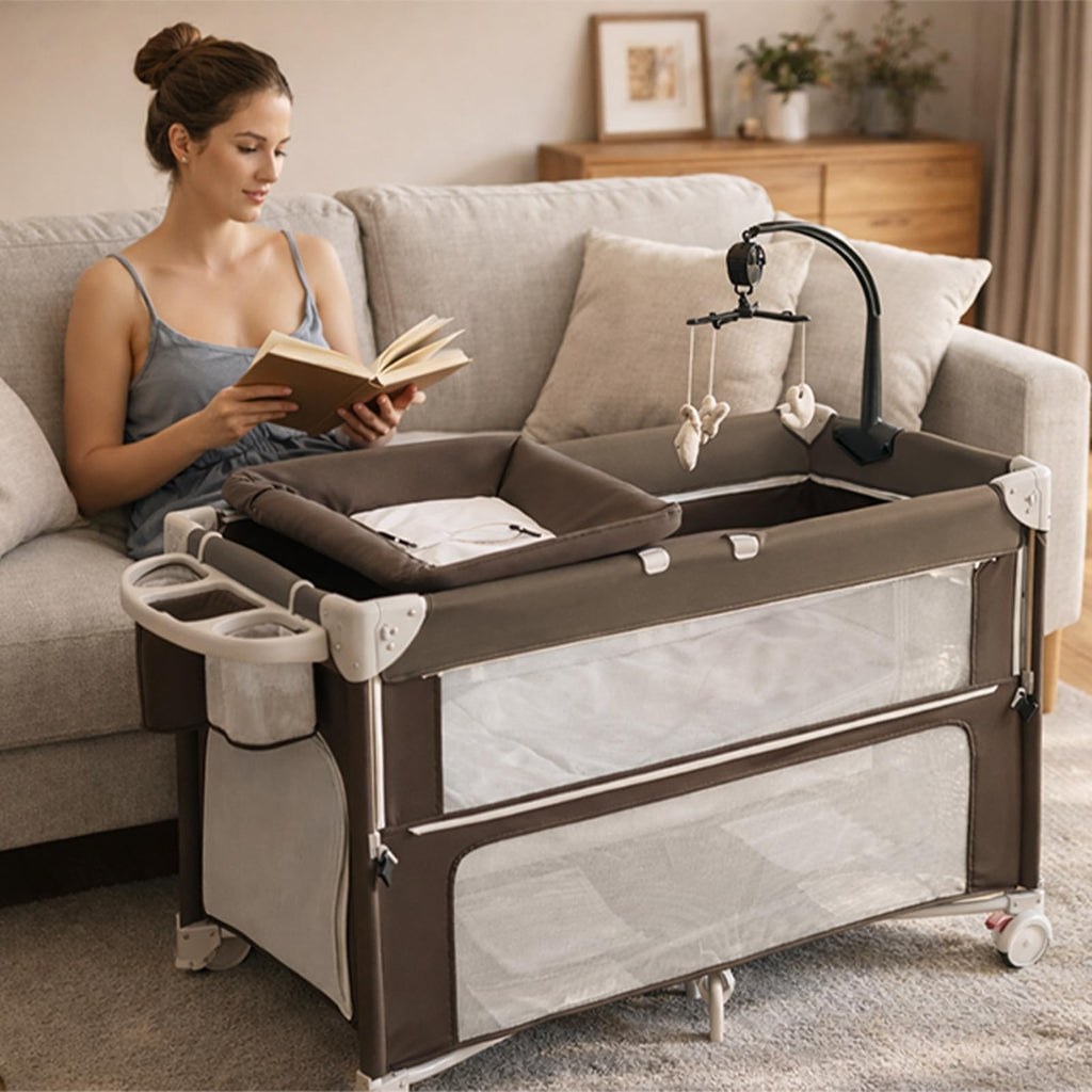 5-in-1 Baby Bassinet Bedside Sleeper L4655