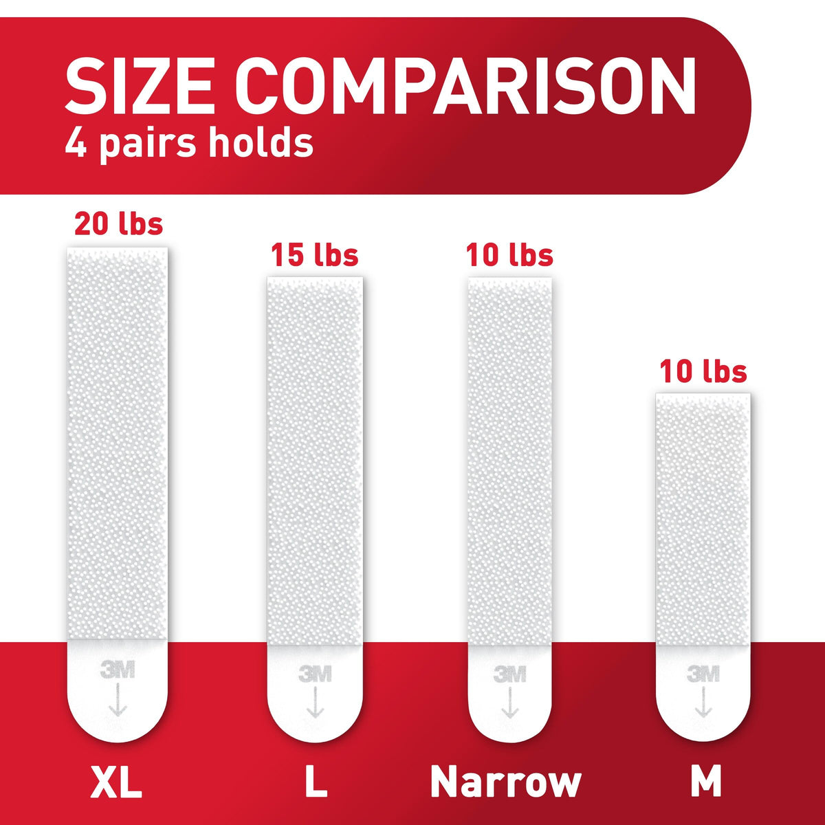 15 lb Large Picture Hanging Strips 14 Pairs White Adhesive K3343