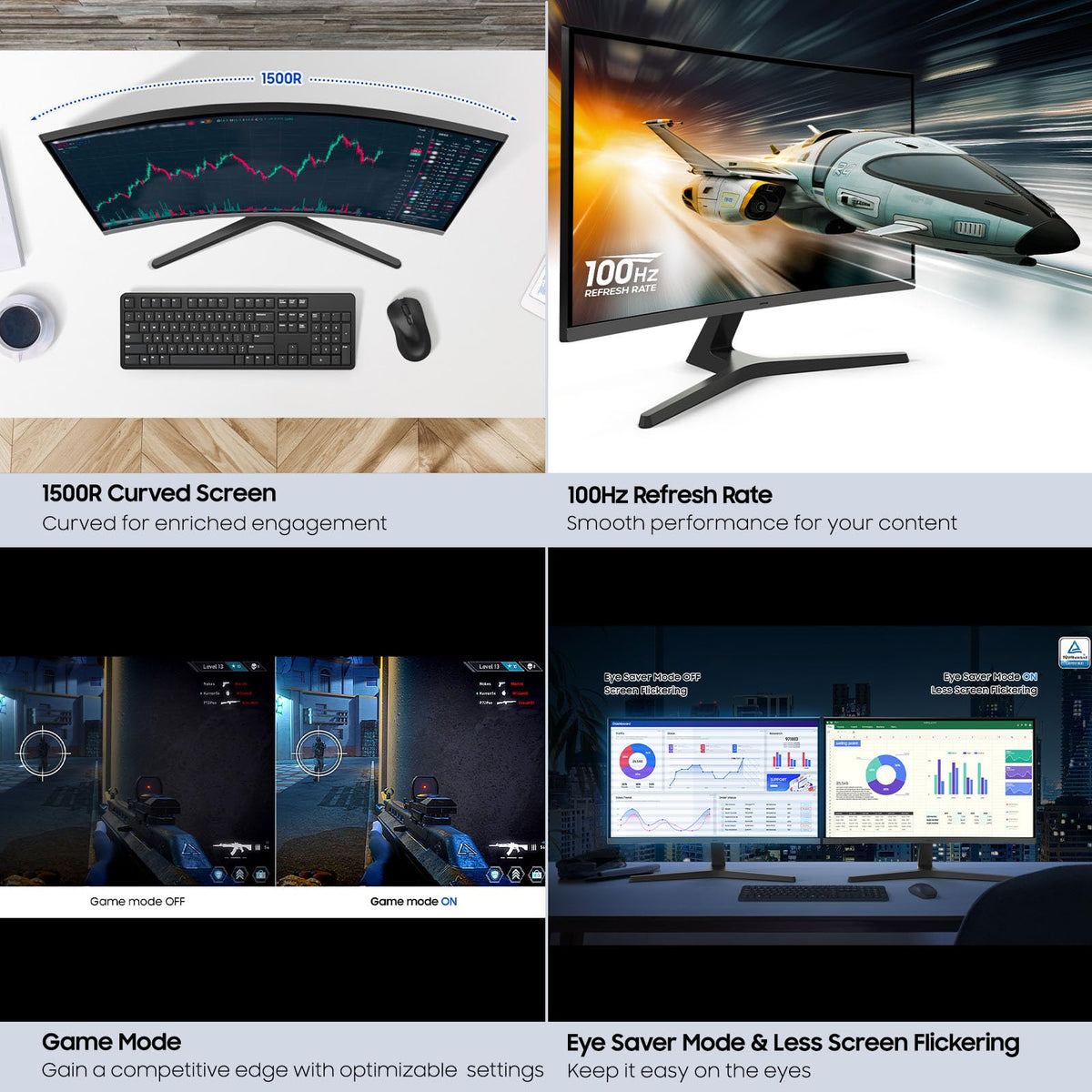 32" FHD 100Hz Curved Monitor L5942