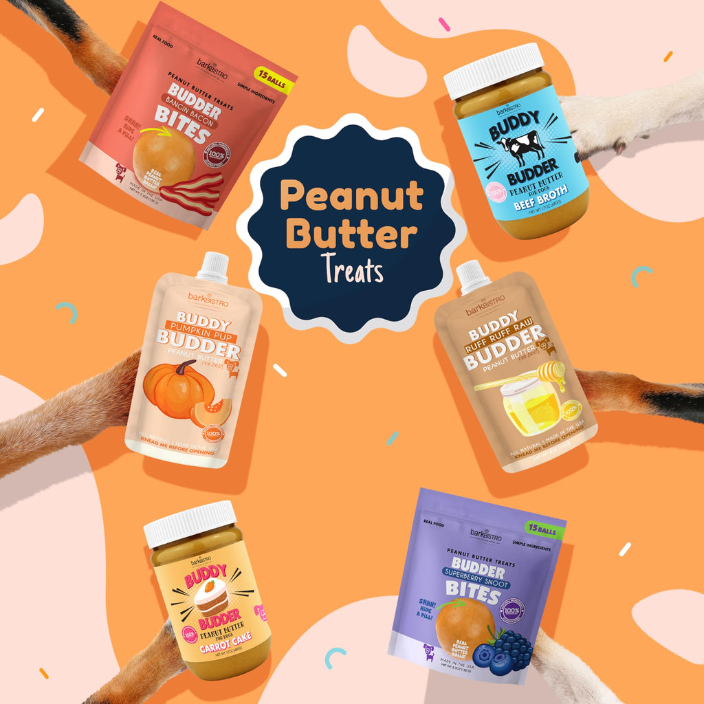 100% All Natural Peanut Butter Dog Treats Set of 2 17oz Jars with Lickmat Y7352