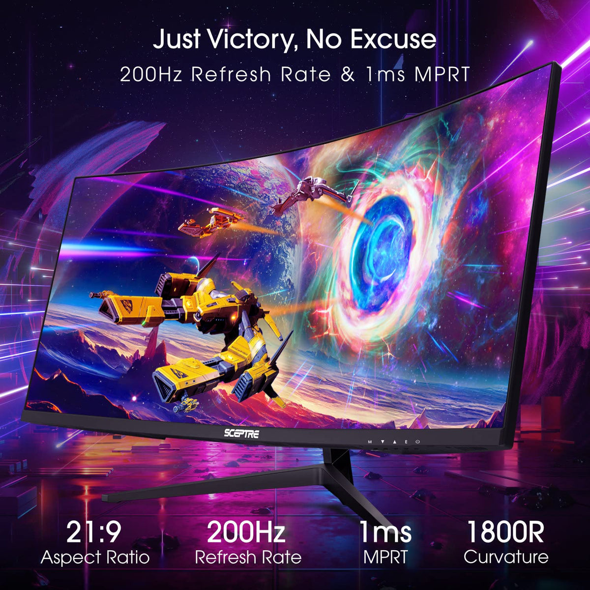 30-inch Curved Ultra Wide Gaming Monitor 200Hz M6381