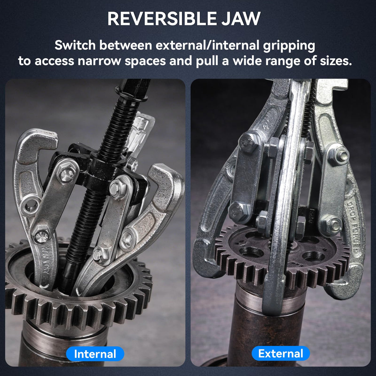3 Pcs Reversible 3 Jaw Puller Set Q817219