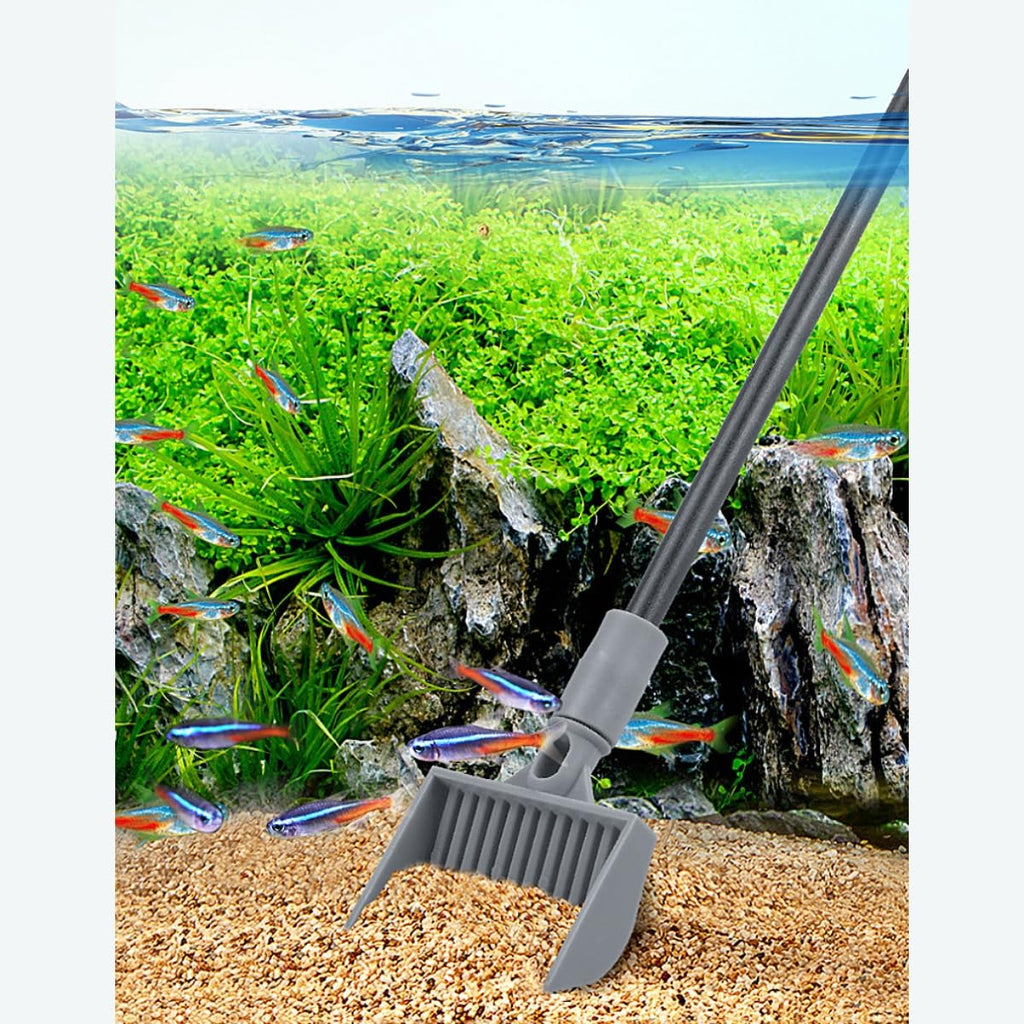 5 in 1 Cleaning Tools Set with Algae Scraper Brush and Fish Net 50cm I933