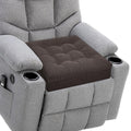 20x20x5 Inch Thick Tufted Dual Layer Chair Cushion Taupe 1P I78870