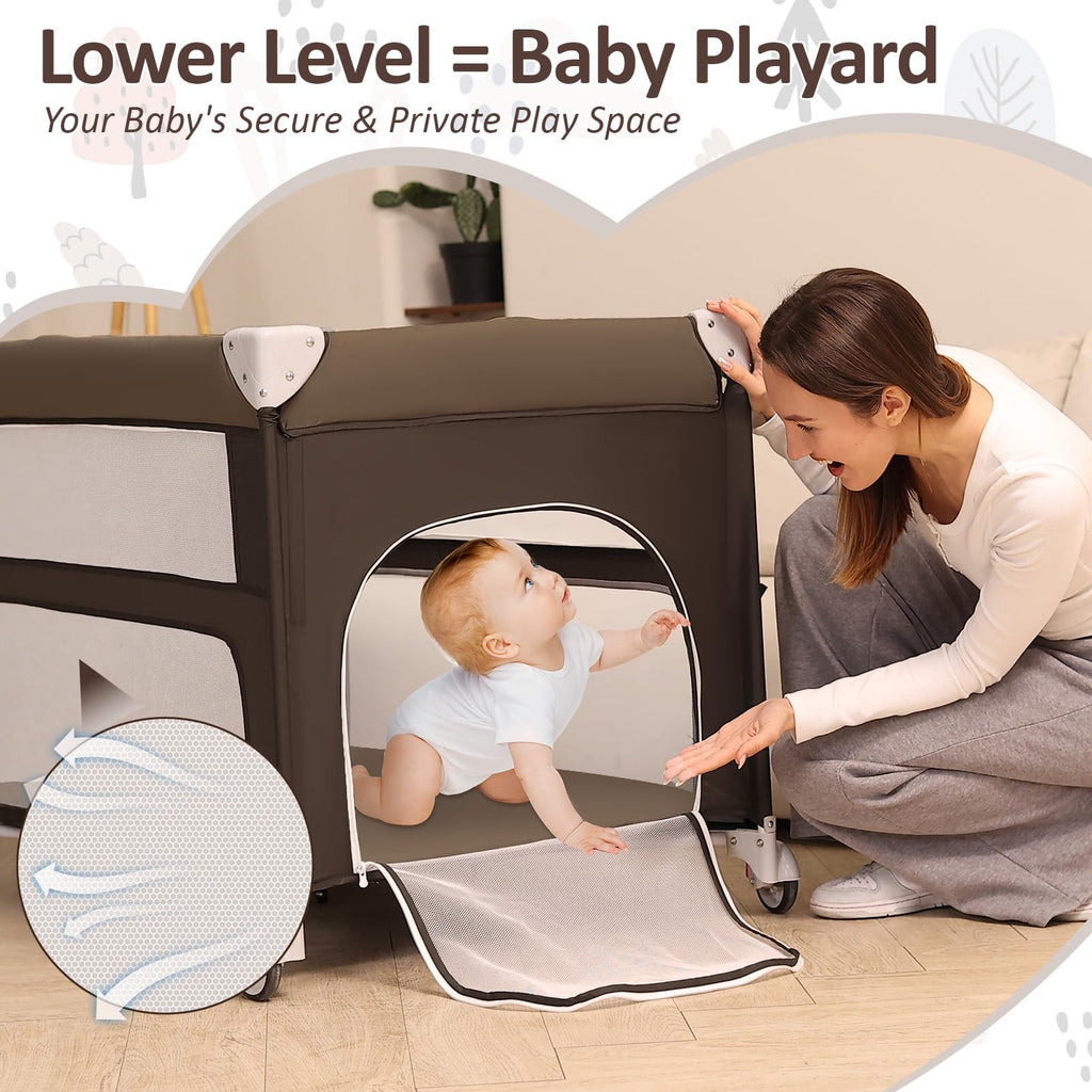 5-in-1 Baby Bassinet Bedside Sleeper L4655