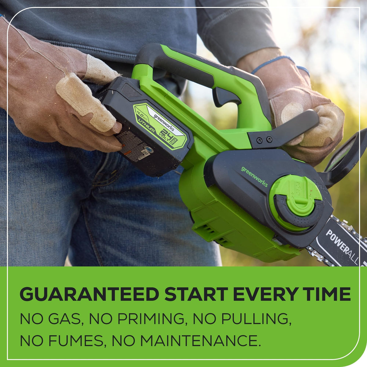 24V 12 in Cordless Electric Chainsaw K89306