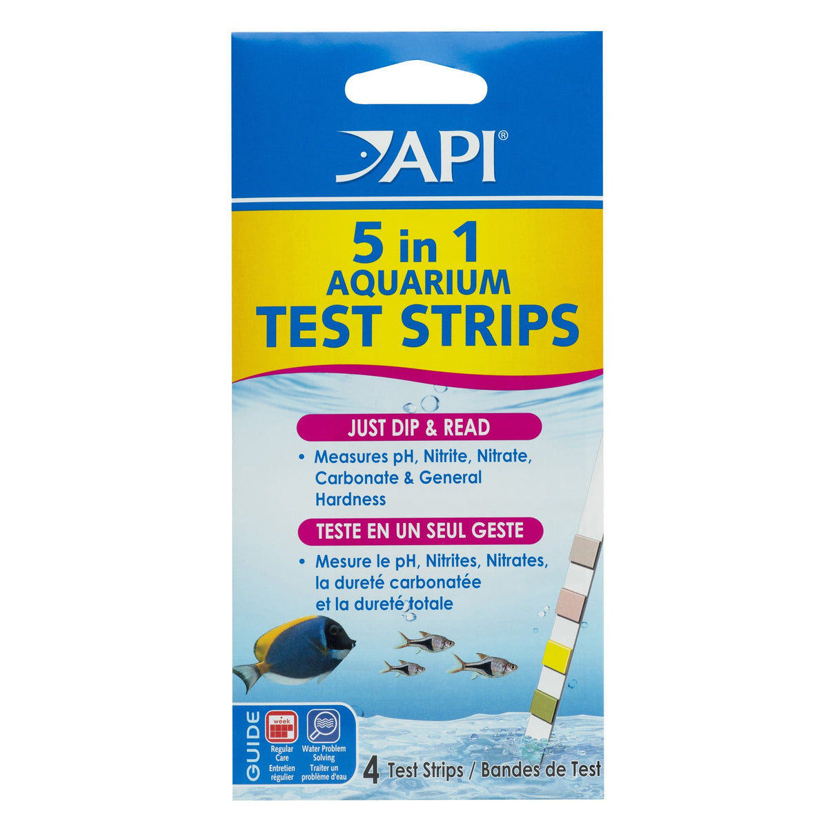 5-in-1 Aquarium Test Strips 4-Count H8044