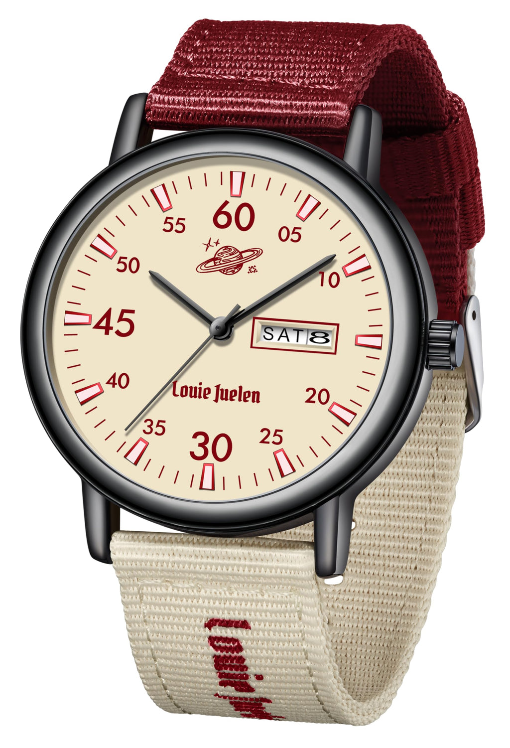 40mm Stainless Steel Analog Quartz Watch Q115
