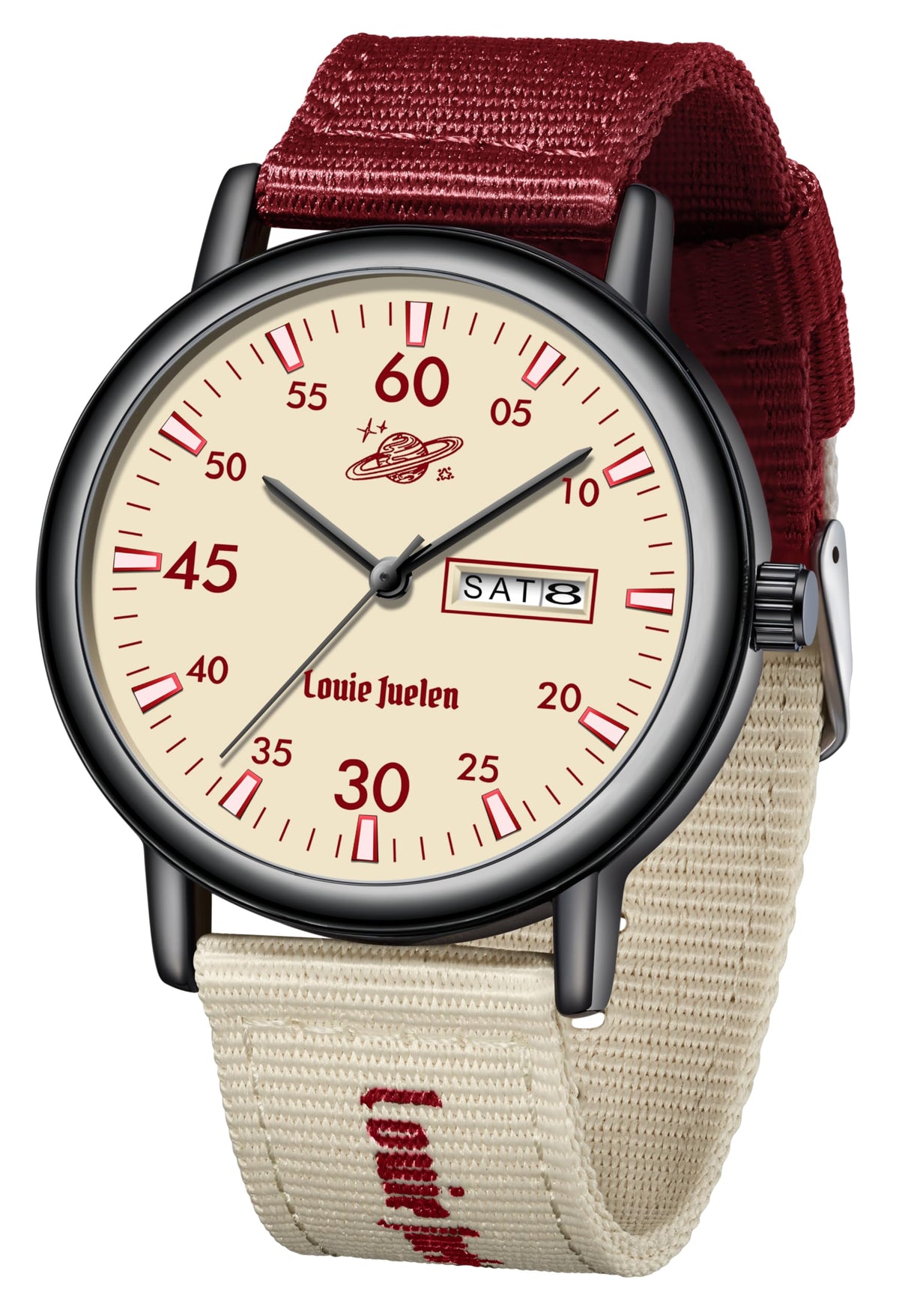 40mm Stainless Steel Analog Quartz Watch Q115