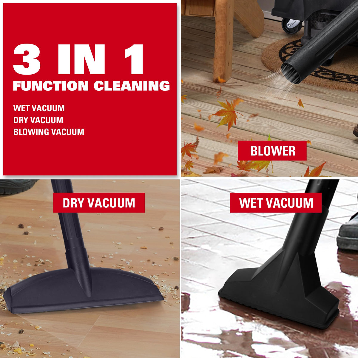6 Gallon 4 HP Wet Dry Shop Vac U60688