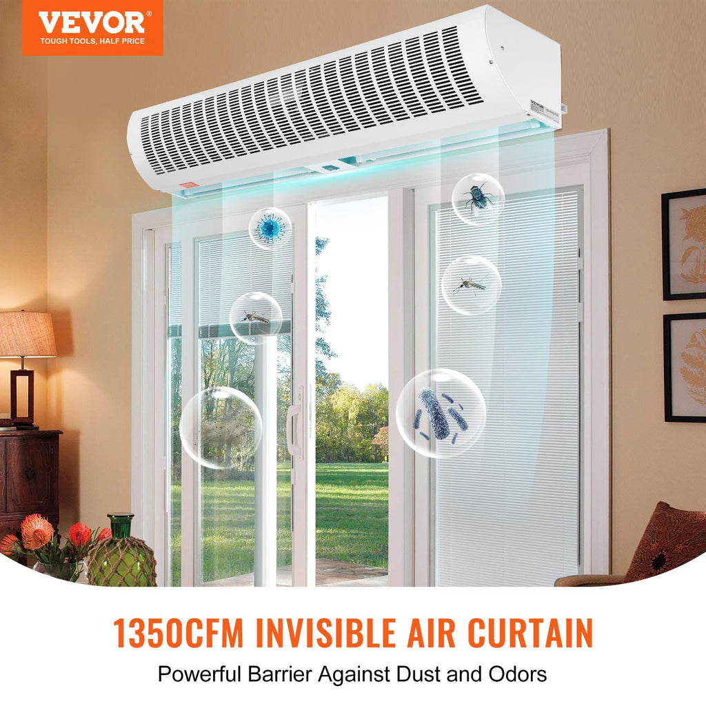 42" 2 Speeds 1350CFM Wall Mounted Indoor Air Curtain D110