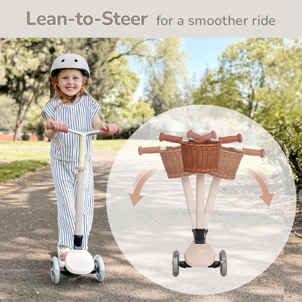3-Wheel Foldable Toddler Scooter with LED Light-Up Wheels I9971